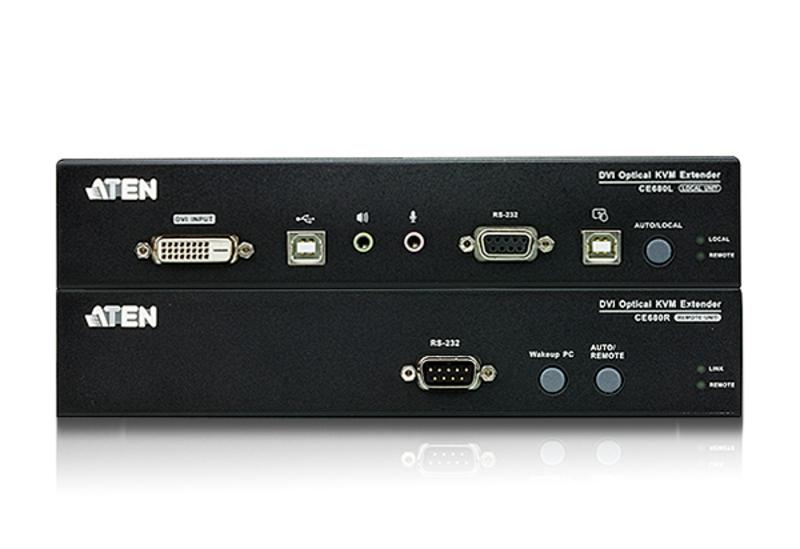 Aten | USB DVI Optical KVM Extender | CE680 | 1920 x 1200 at 600m
