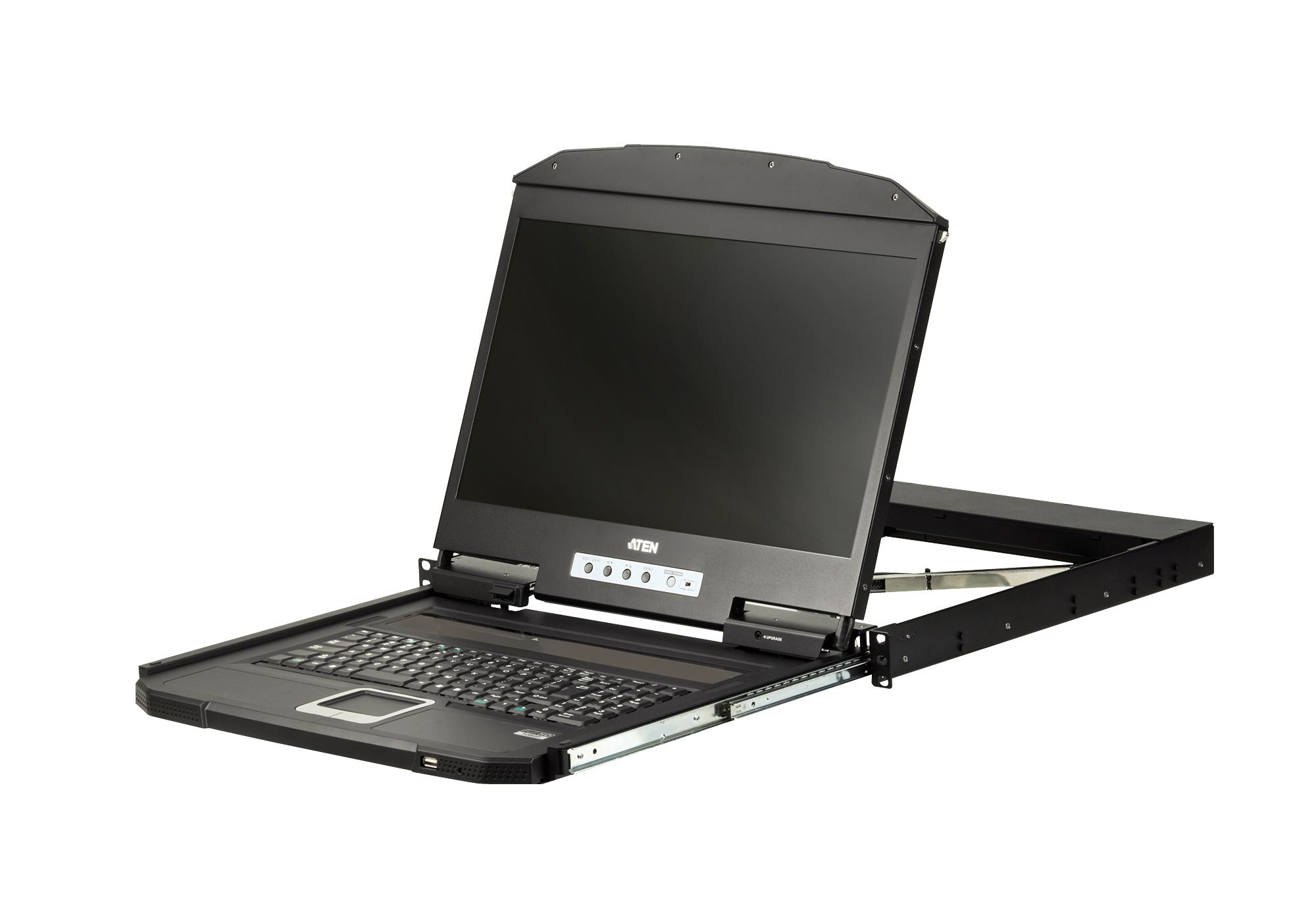 Aten | 1U itin trumpas „Gylis“ vieno bėgelio plačiaekranis LCD konsolė (USB / HDMI) | CL3700NW | 1920 x 1080, 60 Hz