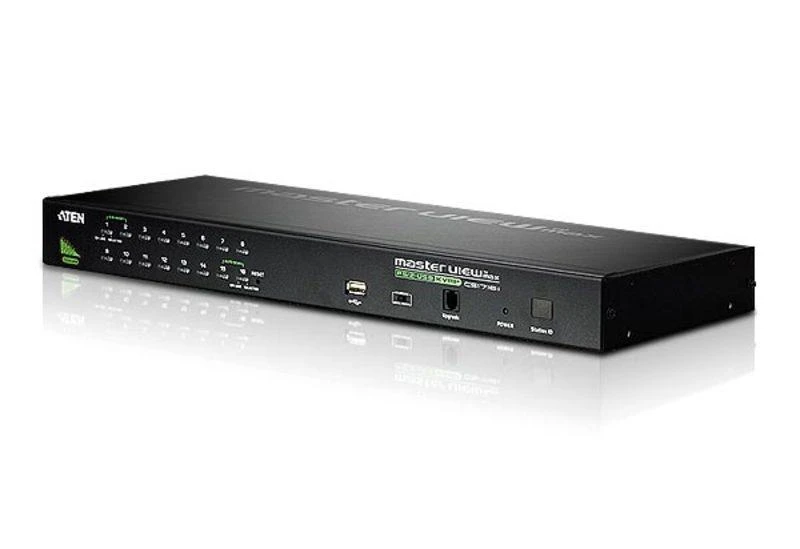 Aten | 16 prievadų PS/2-USB VGA KVM jungiklis su Daisy-Chain prievadu ir USB periferiniu palaikymu | CS1716A