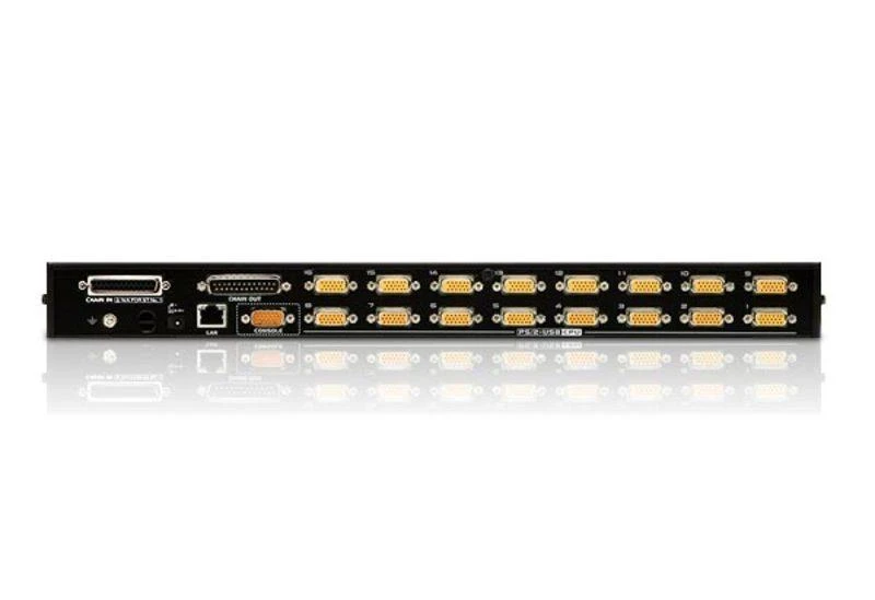 Aten | 16 prievadų PS/2-USB VGA KVM jungiklis su Daisy-Chain prievadu ir USB periferiniu palaikymu | CS1716A