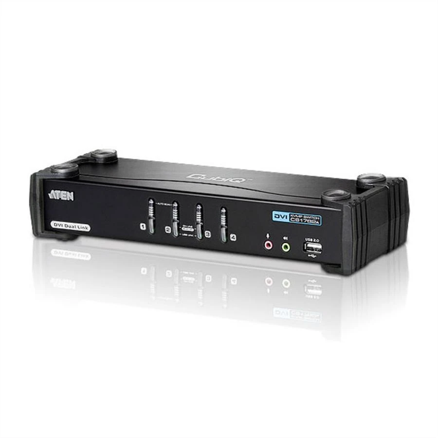Aten 4-port USB DVI Dual Link/Audio KVMP jungiklis | Aten | 4 prievadų USB DVI dviejų jungčių / garso KVMP™ jungiklis