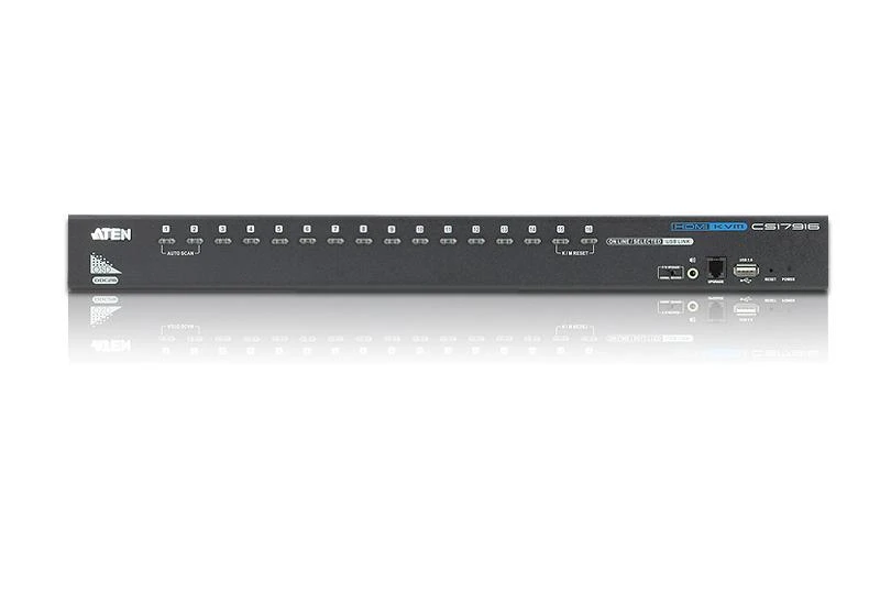 ATEN CS17916-AT-G ATEN CS17916 16 prievadų USB HDMI KVM jungiklis