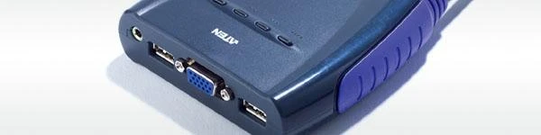 Aten 4 prievadų USB VGA/garso kabelio KVM jungiklis | Aten | 4 prievadų USB VGA / garso kabelio KVM jungiklis (0,9 m, 1,2 m)