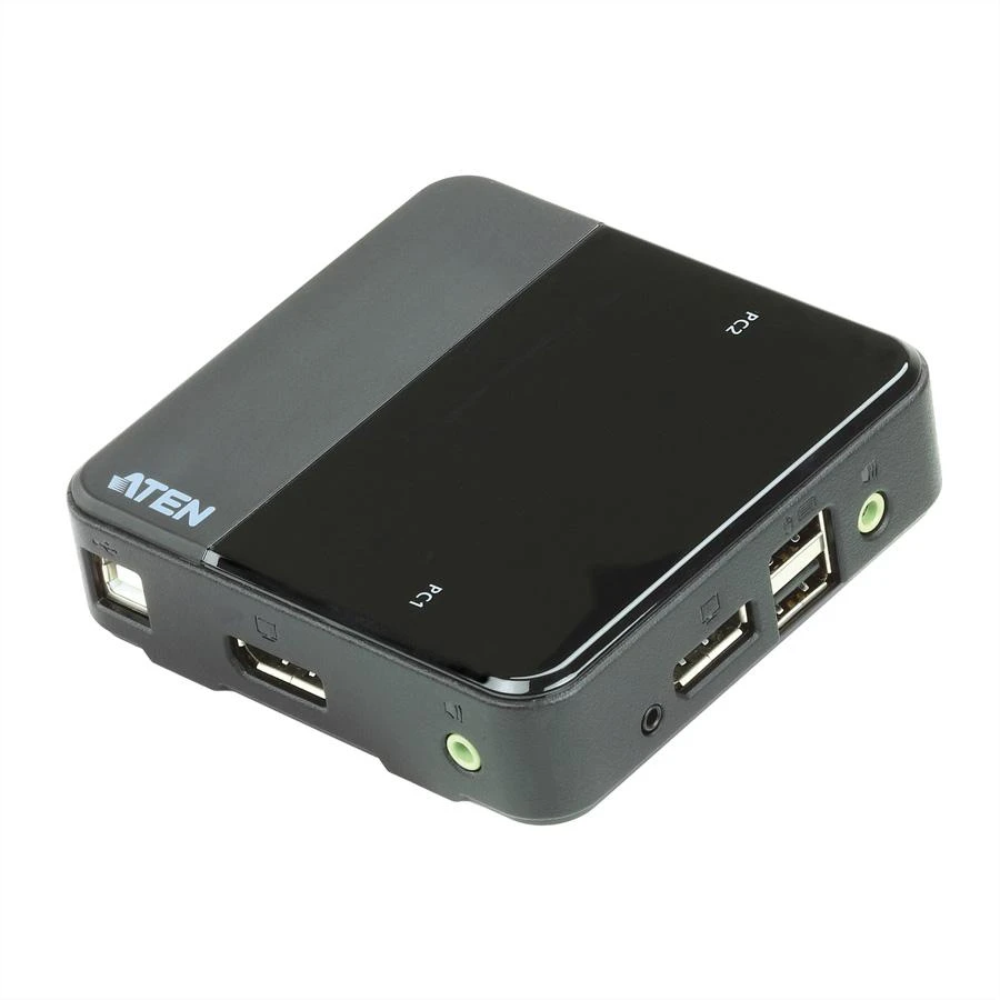 Aten 2 prievadų KVM jungiklis su DisplayPort jungtimis