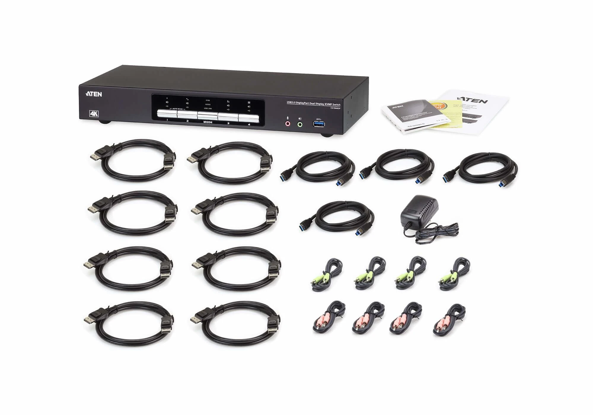 SECOMP ATEN CS1944DP 4-Port USB 3.0 4K DP KVM 14016987