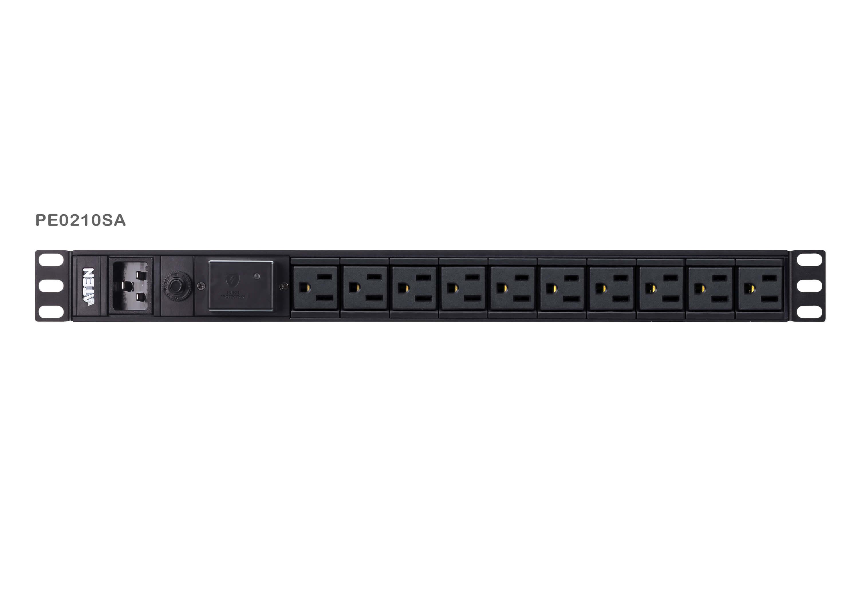 Šakotuvas Aten ATEN PE0210SG 1HE 16A Basic PDU 10 prievadų