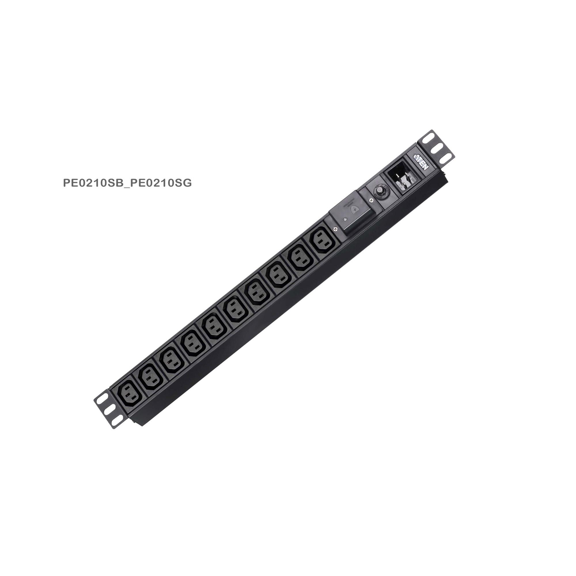 Šakotuvas Aten ATEN PE0210SG 1HE 16A Basic PDU 10 prievadų