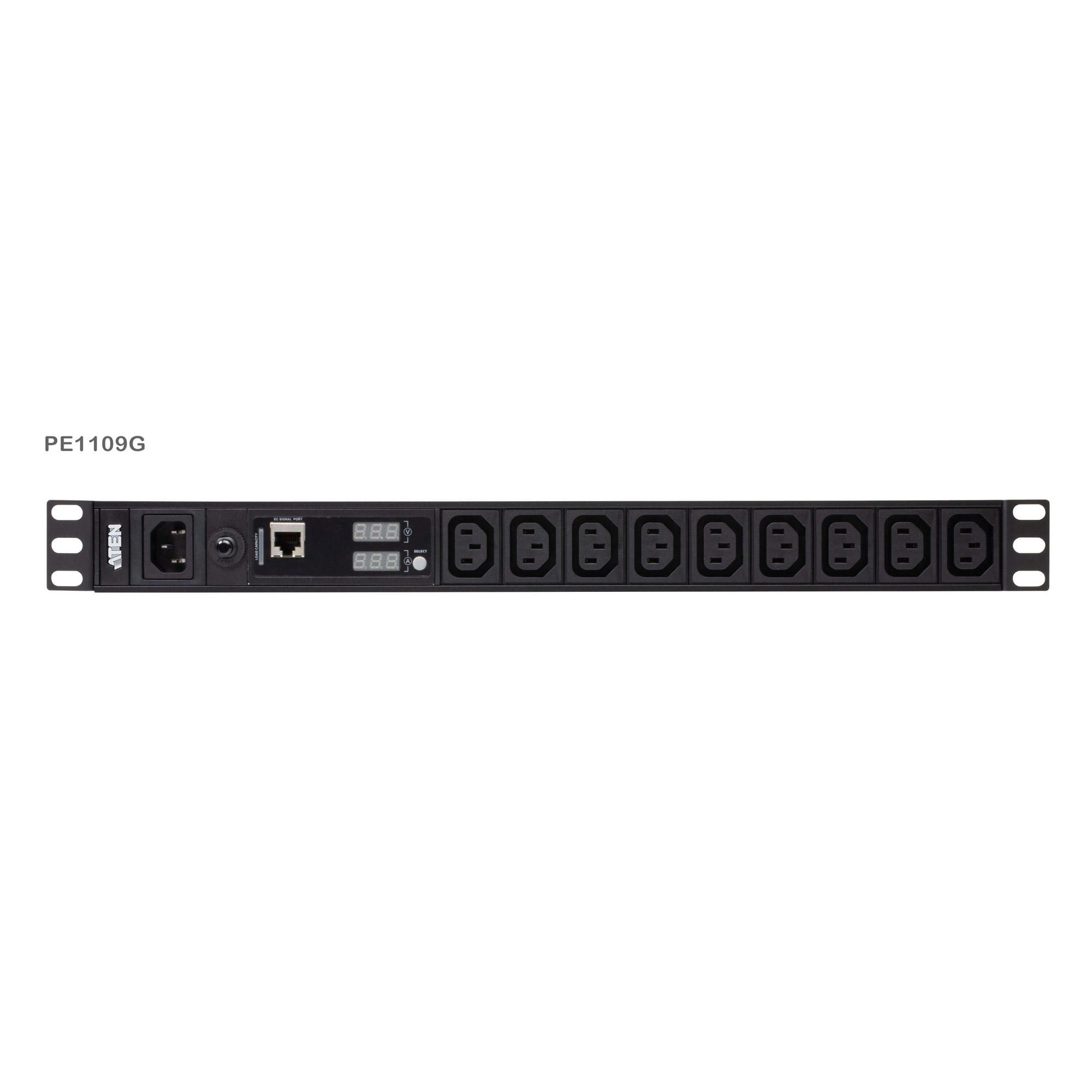Aten | Basic Matated 1U PDU (10A, 9 Outlet IEC 320 C13) | PE1109G