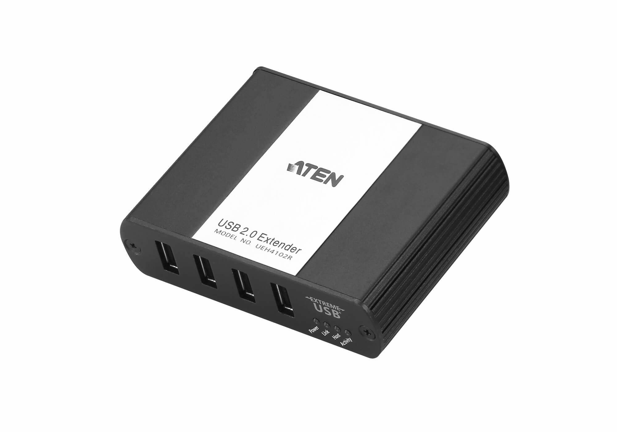 Maršrutizatorius Aten UEH4102 4 prievadų USB 2.0 CAT5 prailginimo kabelis per LAN