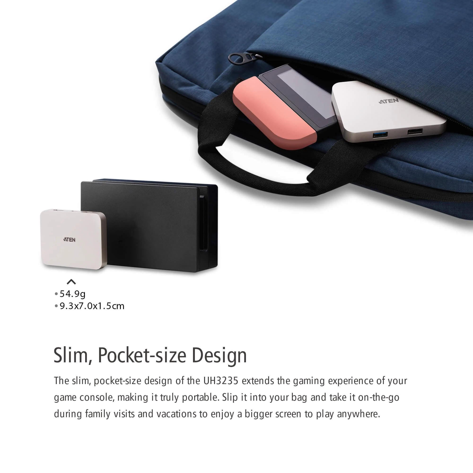 Aten | USB-C 4K Ultra Mini dokas su maitinimo perėjimu | USB 3.0 (3.1 Gen 1) Type-C jungtys kiekis 1 | USB 3.0 (3.1 Gen 1) jungtys kiekis 1 | USB 2.0 jungtys kiekis 1 | HDMI jungtys kiekis 1