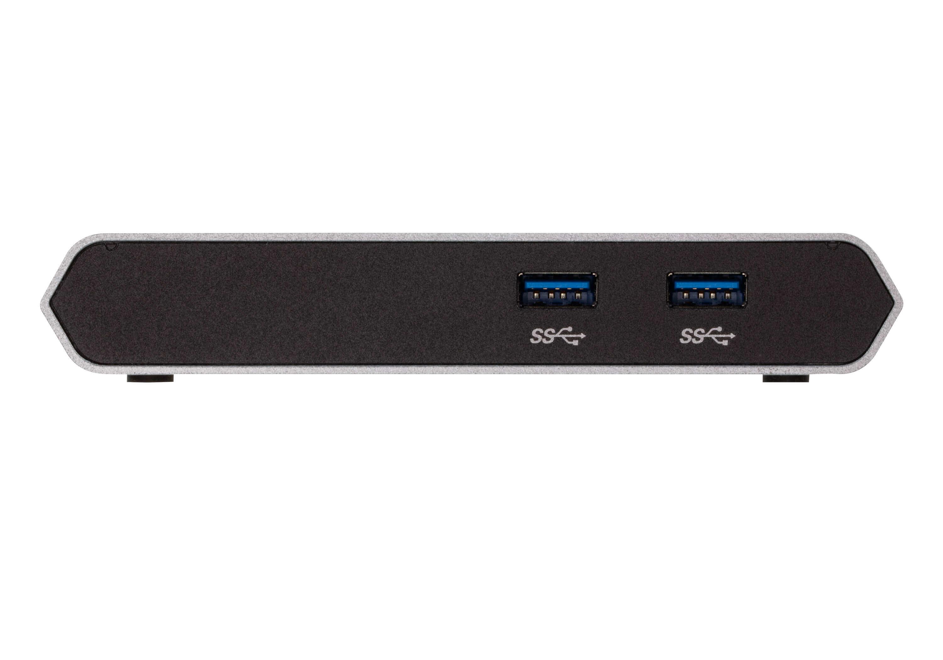 Aten | US3310-AT 2 prievadų USB-C doko jungiklis su maitinimo perdavimu