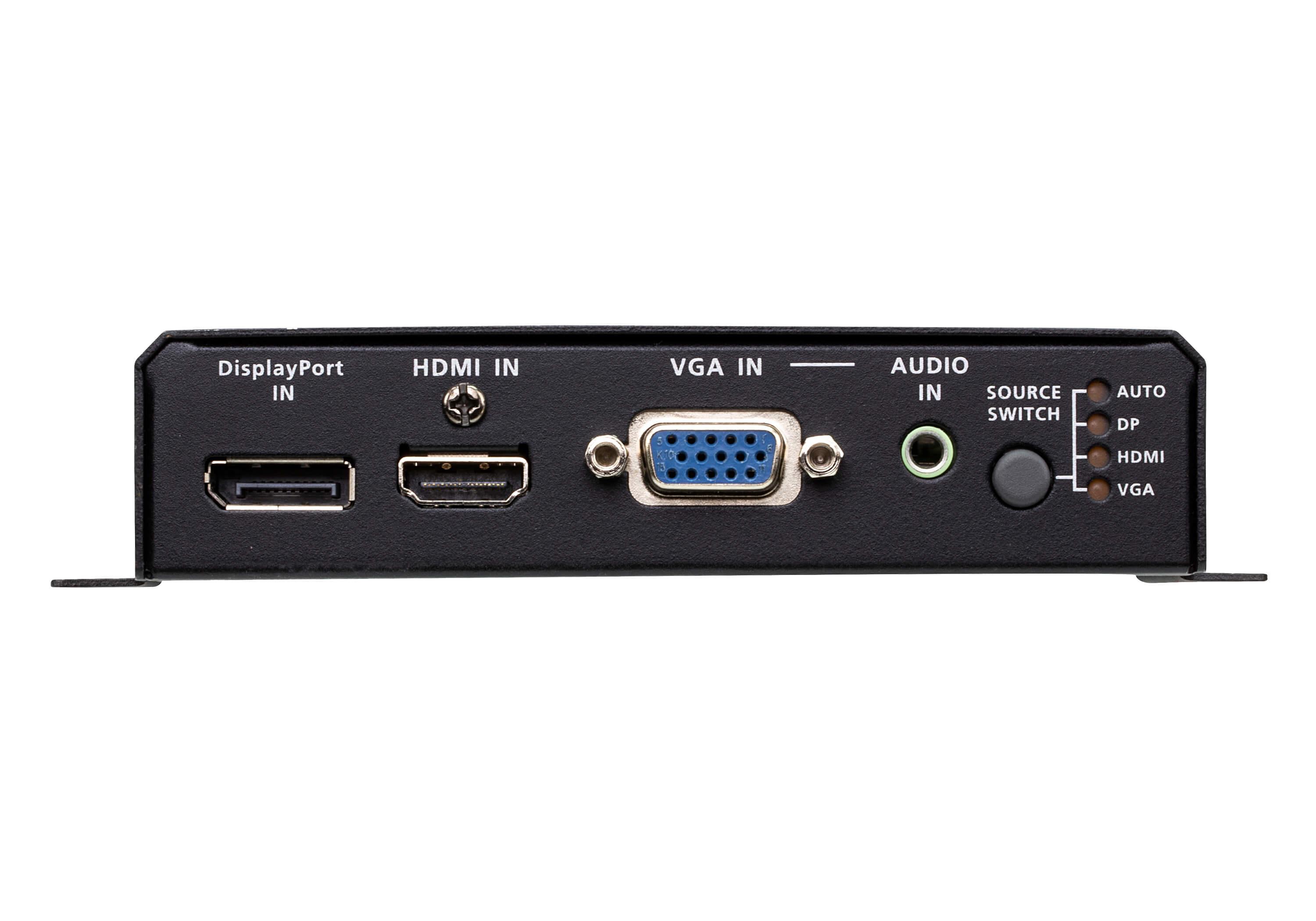 AV signalo perdavimo sistema Aten DisplayPort / HDMI / VGA Switch su HDBaseT siųstuvu