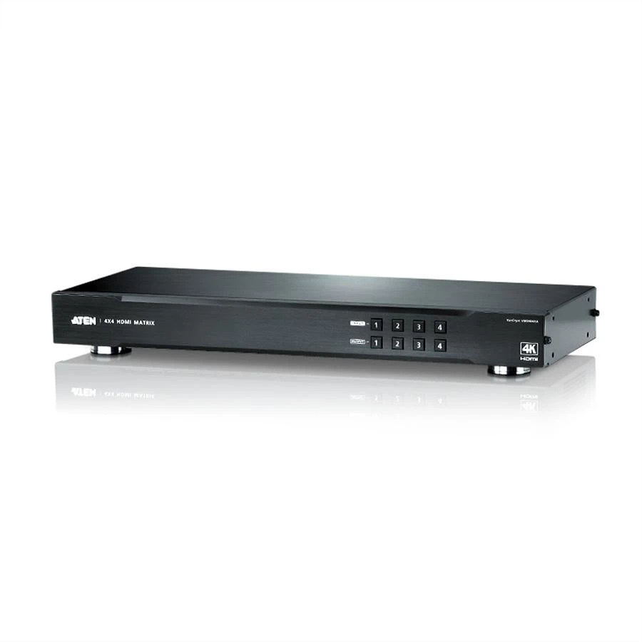 ATEN 4x4 HDMI matricos jungiklis, priekinis vaizdas