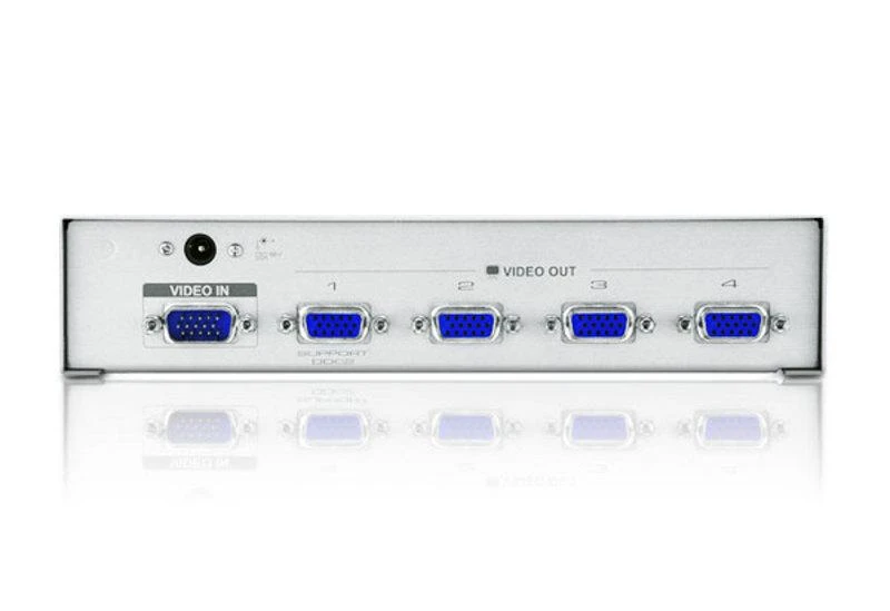 ATEN VS94A 4-Port Video Splitter Video-In 1x HDB-15 Male, Out 4x HDB-15 Female