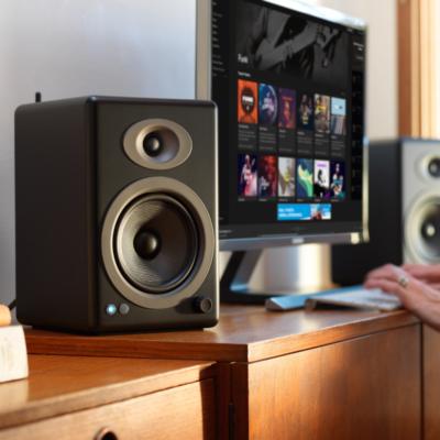 AudioEngine A5+ BT 100 W garso kolonėlės, 2 vnt. Juodos