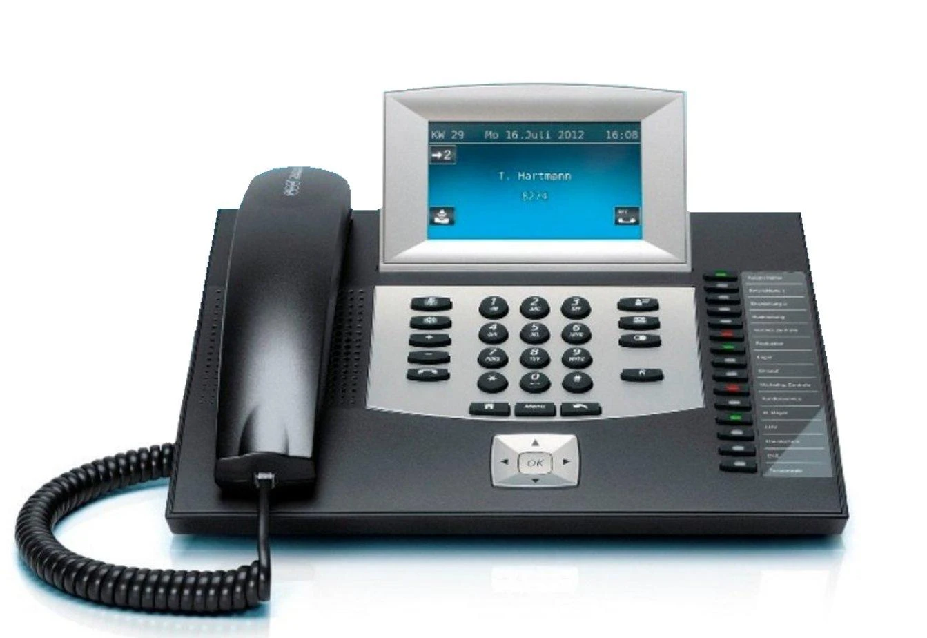 AEW Auerswald COMfortel 2600 IP IP telefonas Juoda