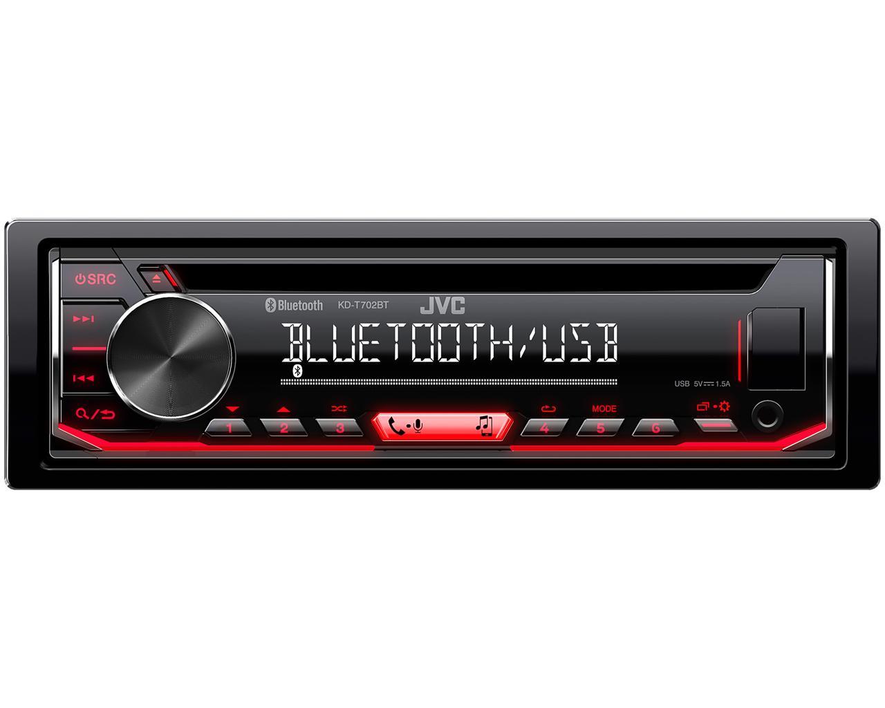 Nešiojamas stereo automobilis KENWOOD KD-T702BT (Bluetooth, CD + USB + AUX)