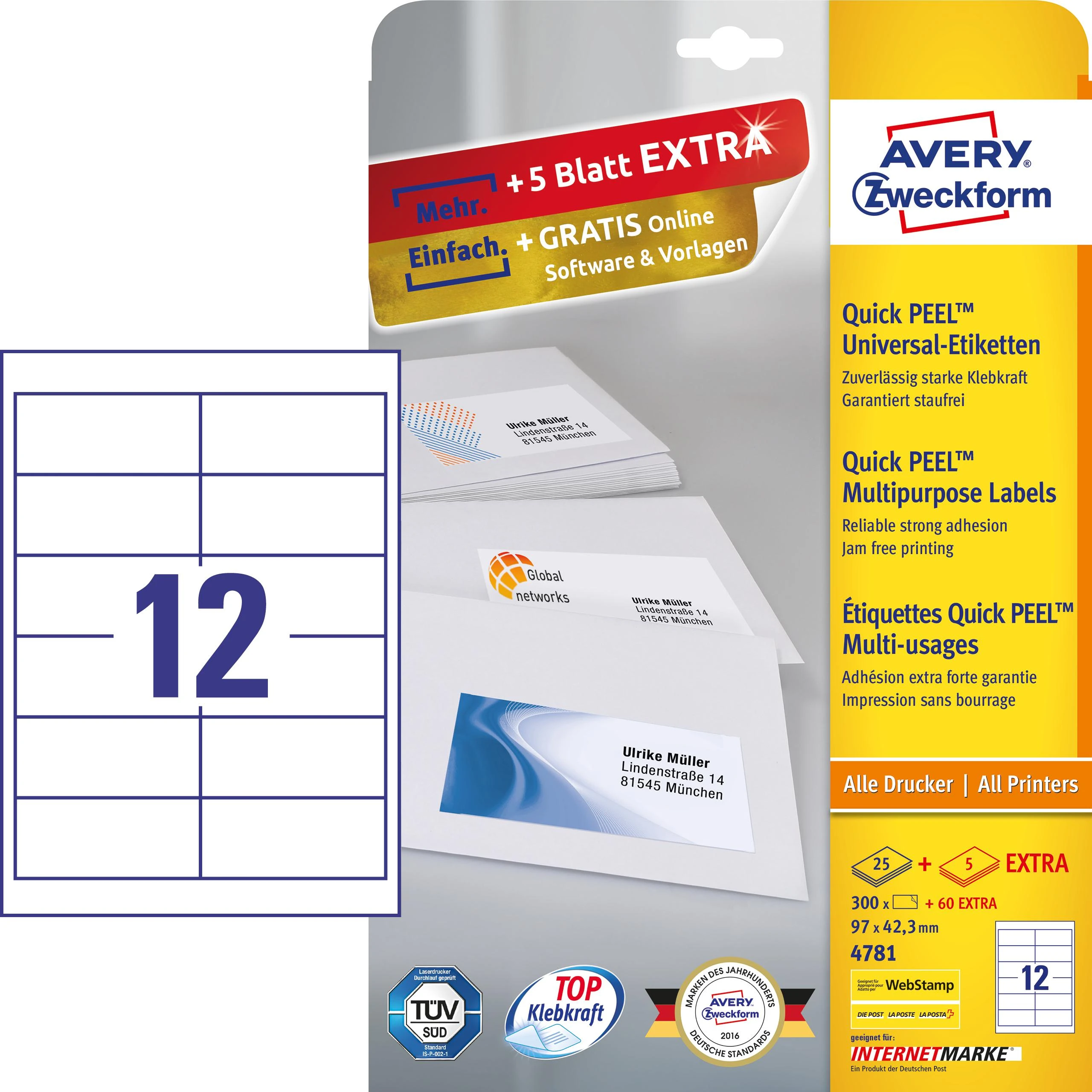 Avery Zweckform 97x42.3 (4781)