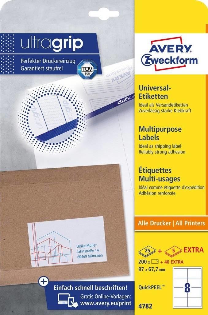 Avery Zweckform Greitai nuluptos etiketės 97x67.7 (4782)