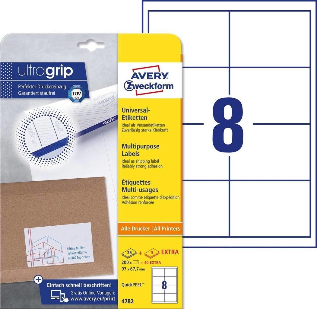 Avery Zweckform Greitai nuluptos etiketės 97x67.7 (4782)