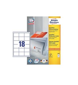 Avery Zweckform ETYK.ZF 3671 64X45 MARG./1800/ - 3671