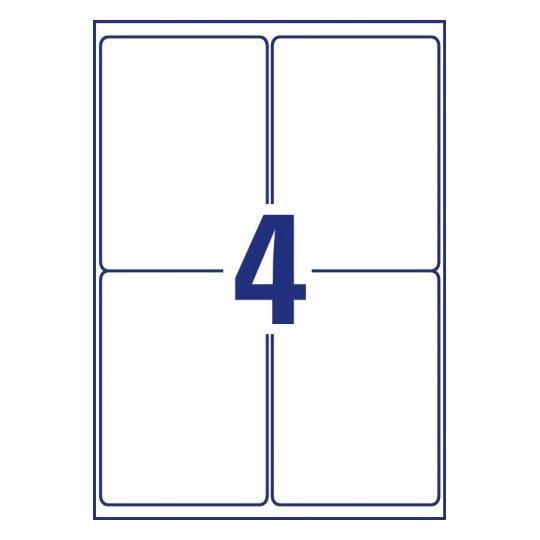 Avery Zweckform etiketės ZF L4774-8, vandeniui atsparios, 99,1 x 139 mm, 8 lapai/32 vnt.