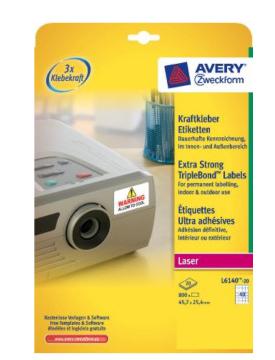 Avery Zweckform TripleBond 45,7 x 25,4 mm
