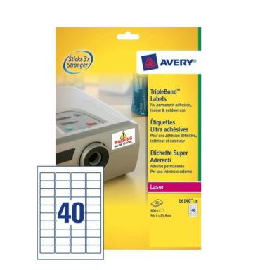 Avery Zweckform TripleBond 45,7 x 25,4 mm