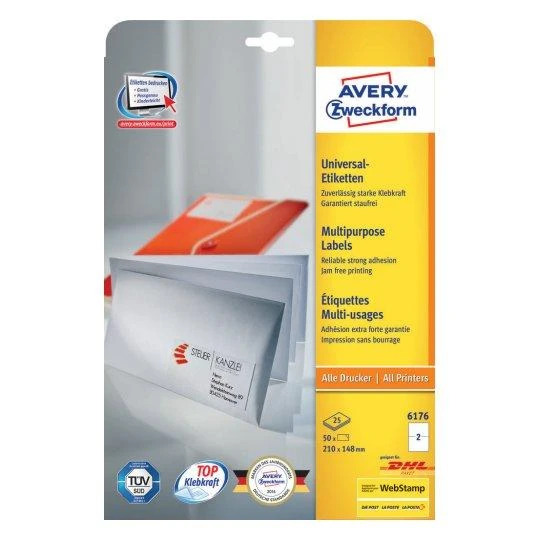 Avery Zweckform etiketės 210x148 (6176)