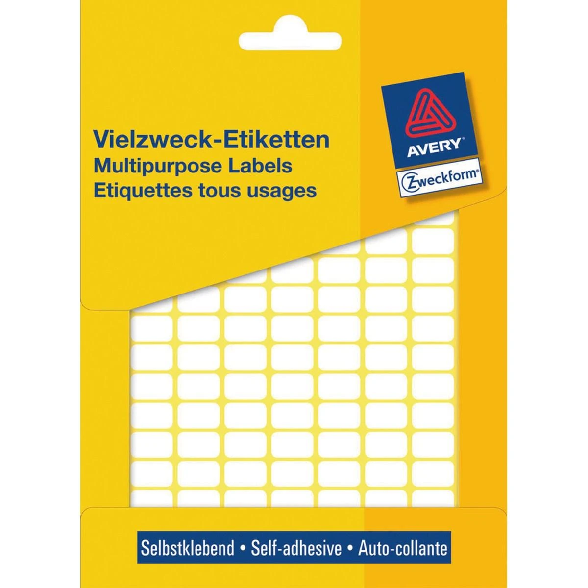 Avery Zweckform Mini lapinės etiketės rašymui ranka, 13 x 8mm, balta, 3712 vnt -3306