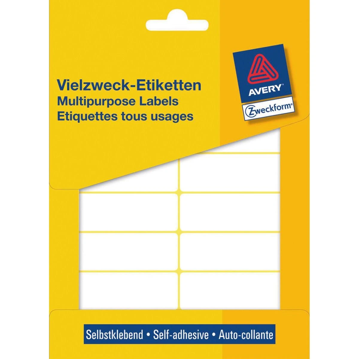 Avery Mini lapinės etiketės rašymui ranka, 62 x 19 mm, balta, 396 vnt