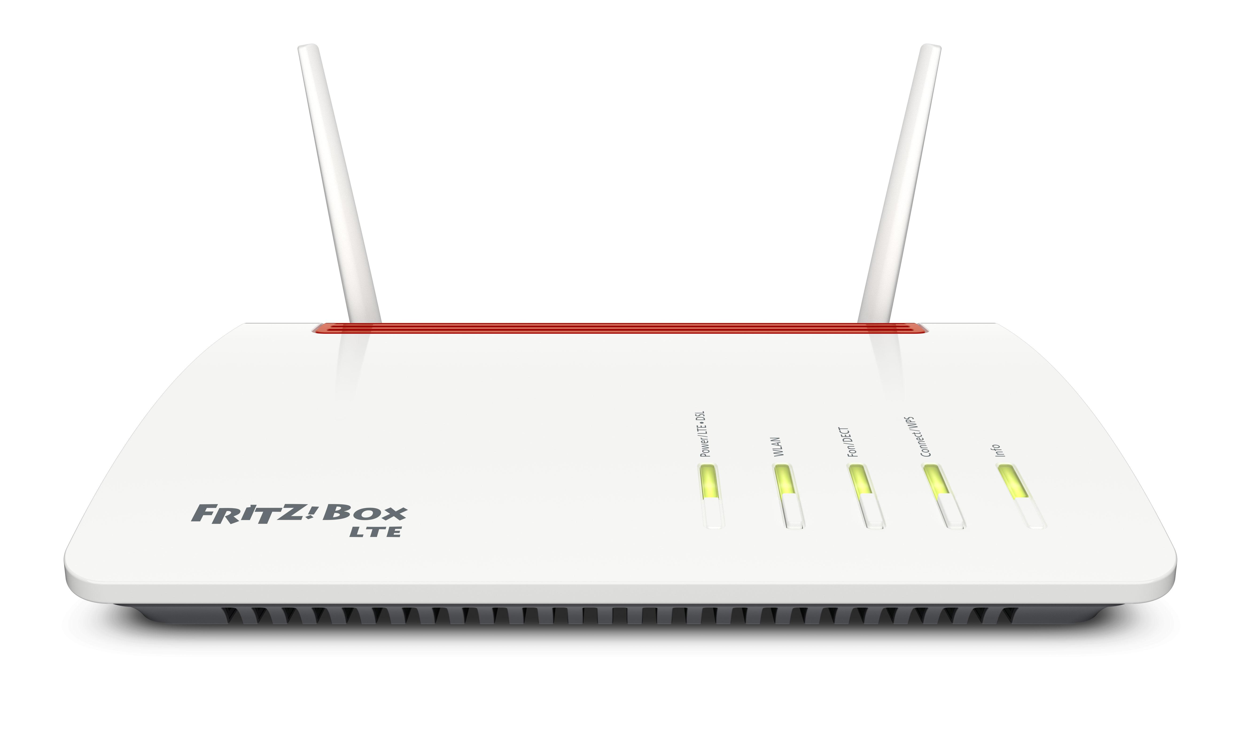 AVM FRITZ!Box 6890 LTE belaidis maršrutizatorius Dviguba juosta (2,4 GHz / 5 GHz) Gigabitinis eternetas 3G 4G Juoda, Raudona, Balta