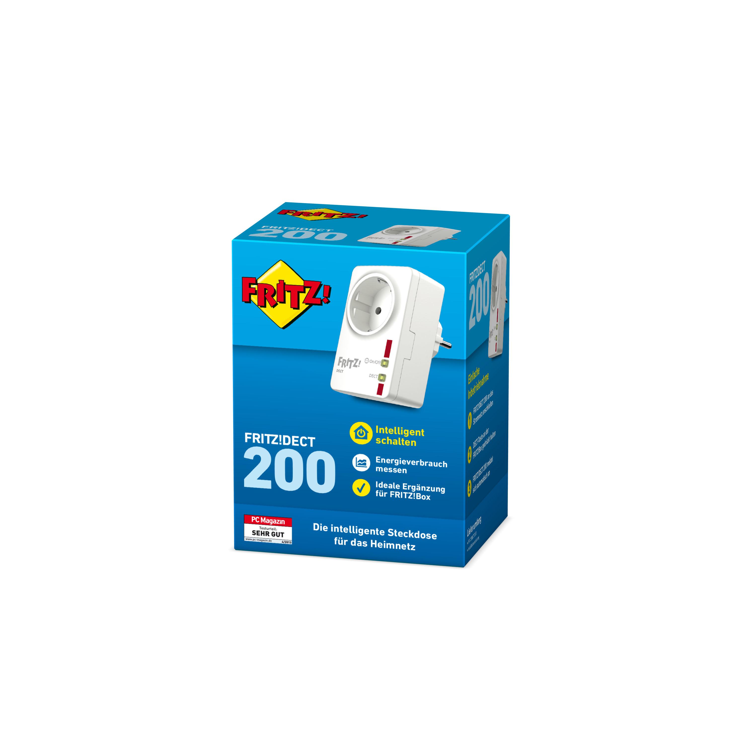 AVM FRITZ!DECT 200, DE Dienos / savaitės laikmatis Balta