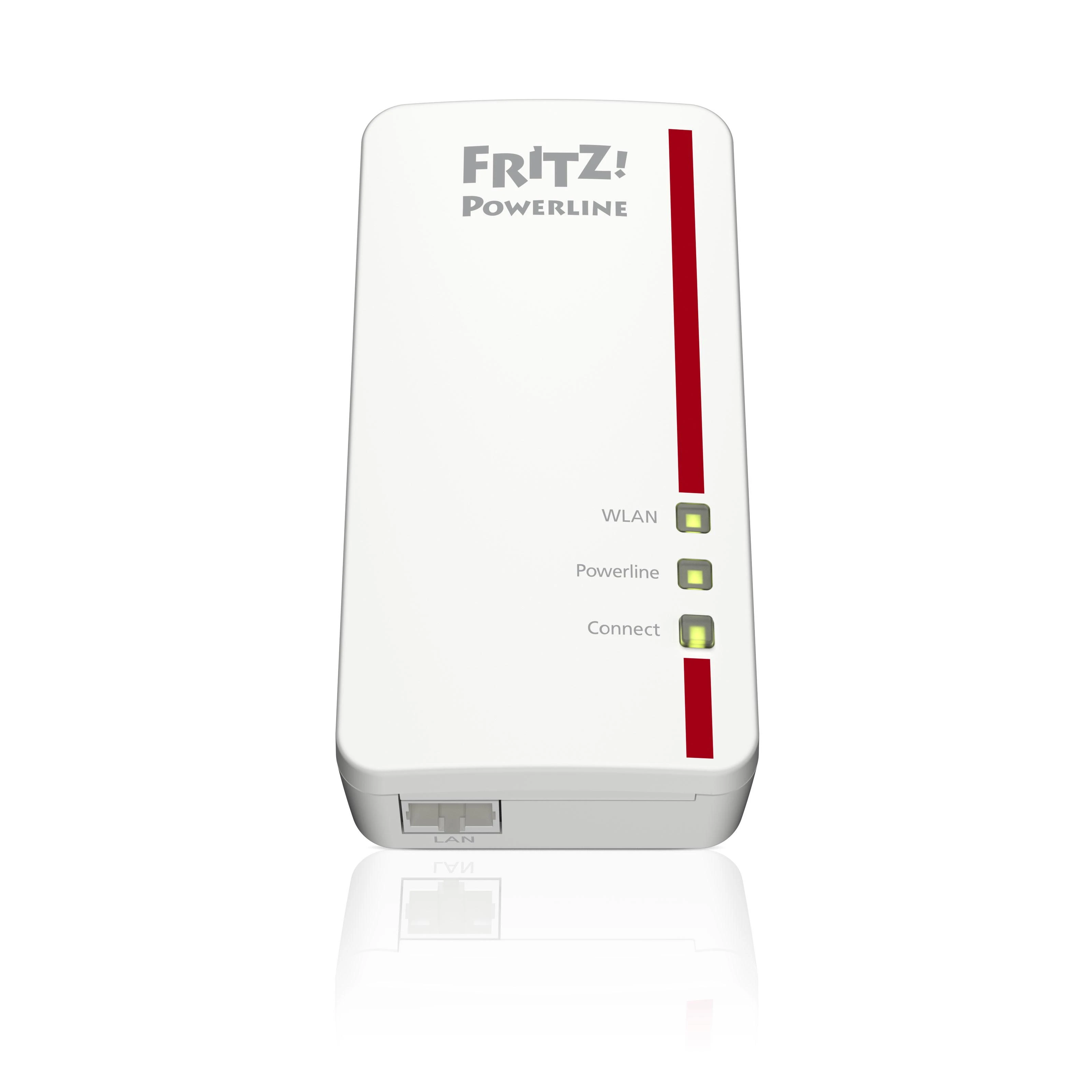 AVM FRITZ!Powerline 1260E WLAN Set 1200 Mbit/ai Ethernet LAN jungtis „Wi-Fi“ Balta