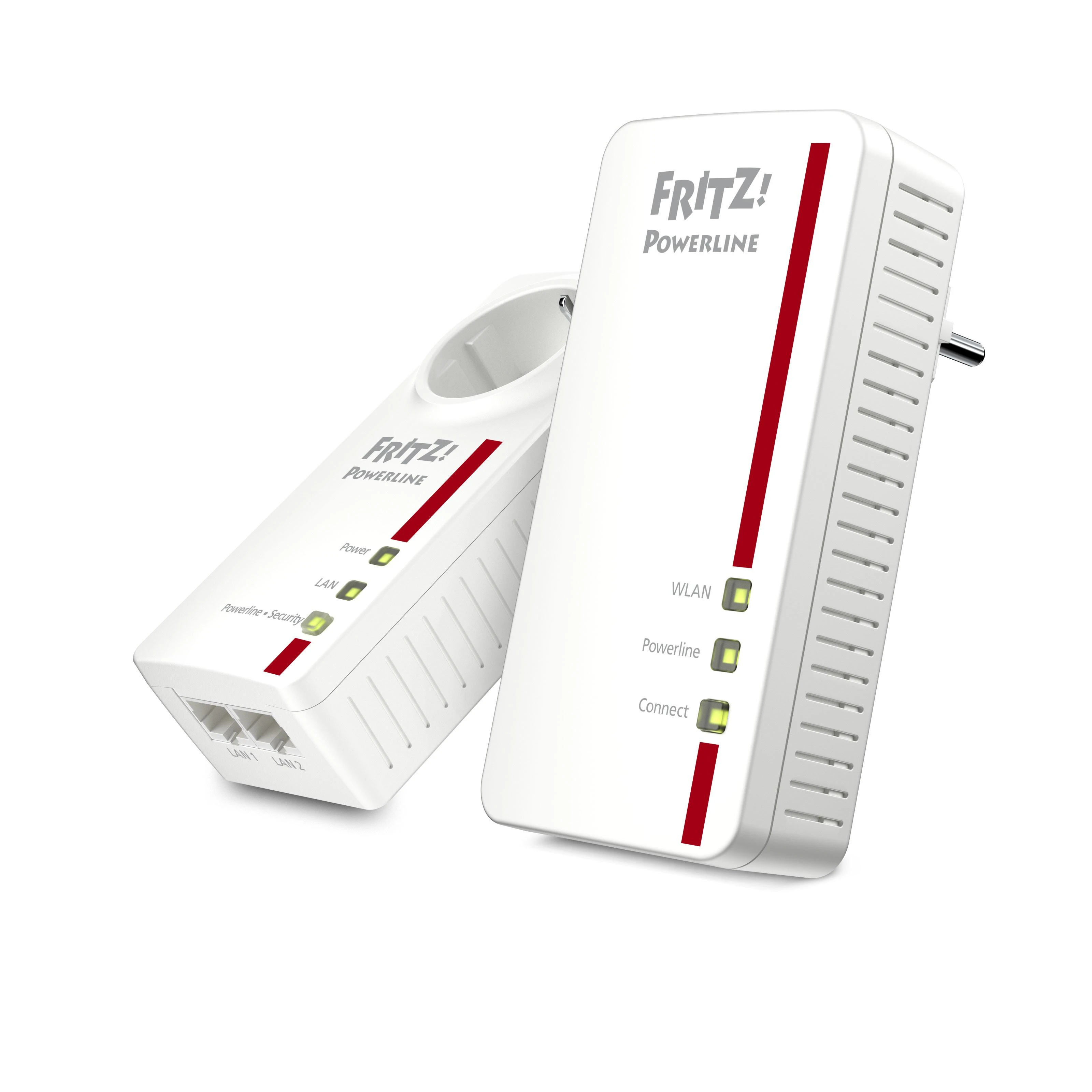 AVM FRITZ!Powerline 1260E WLAN Set 1200 Mbit/ai Ethernet LAN jungtis „Wi-Fi“ Balta