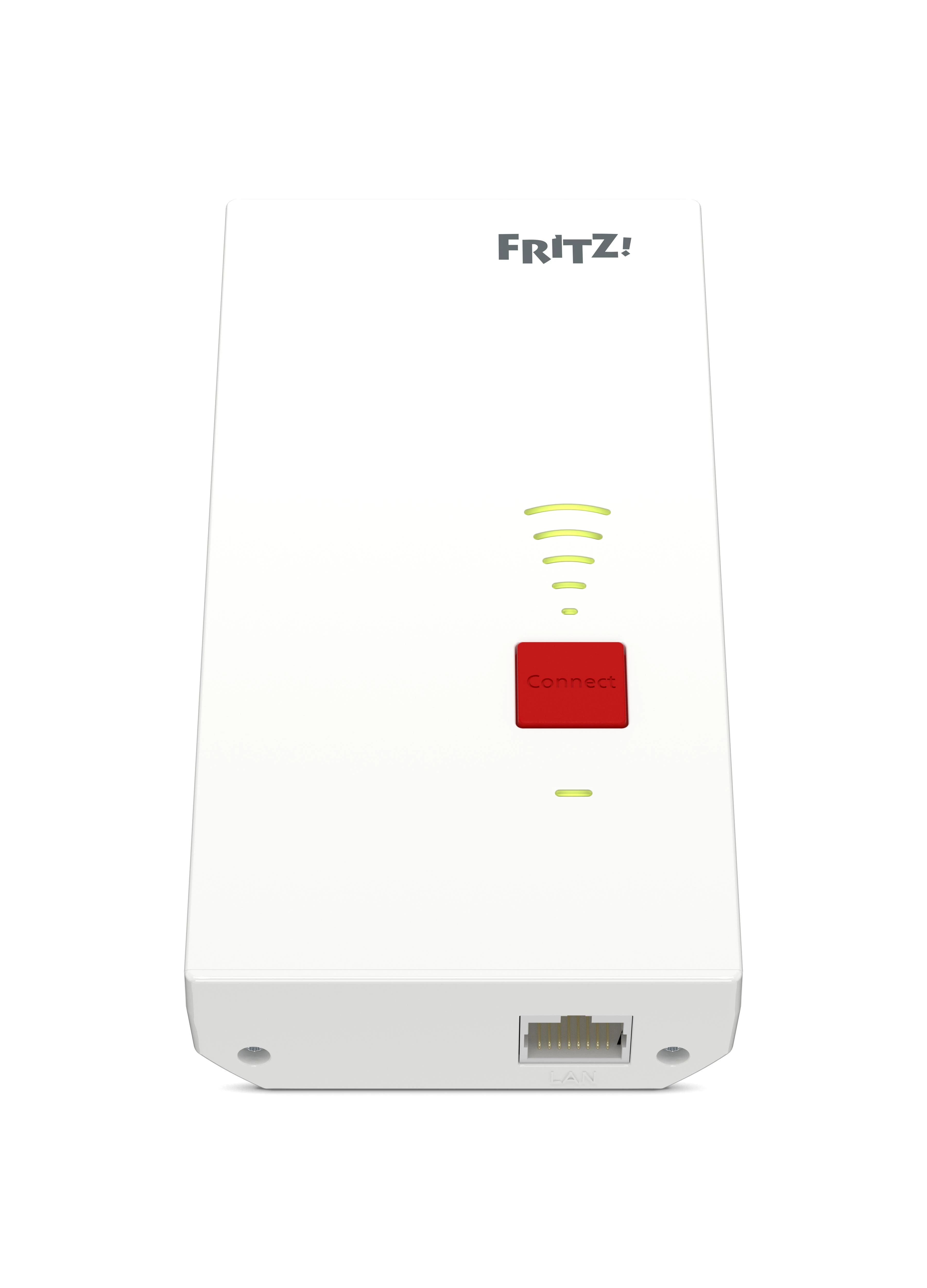 Šakotuvas Nezatříděno AVM FRITZ!Repeater 2400 1733 Mbit/ai Tinklo kartotuvas Balta