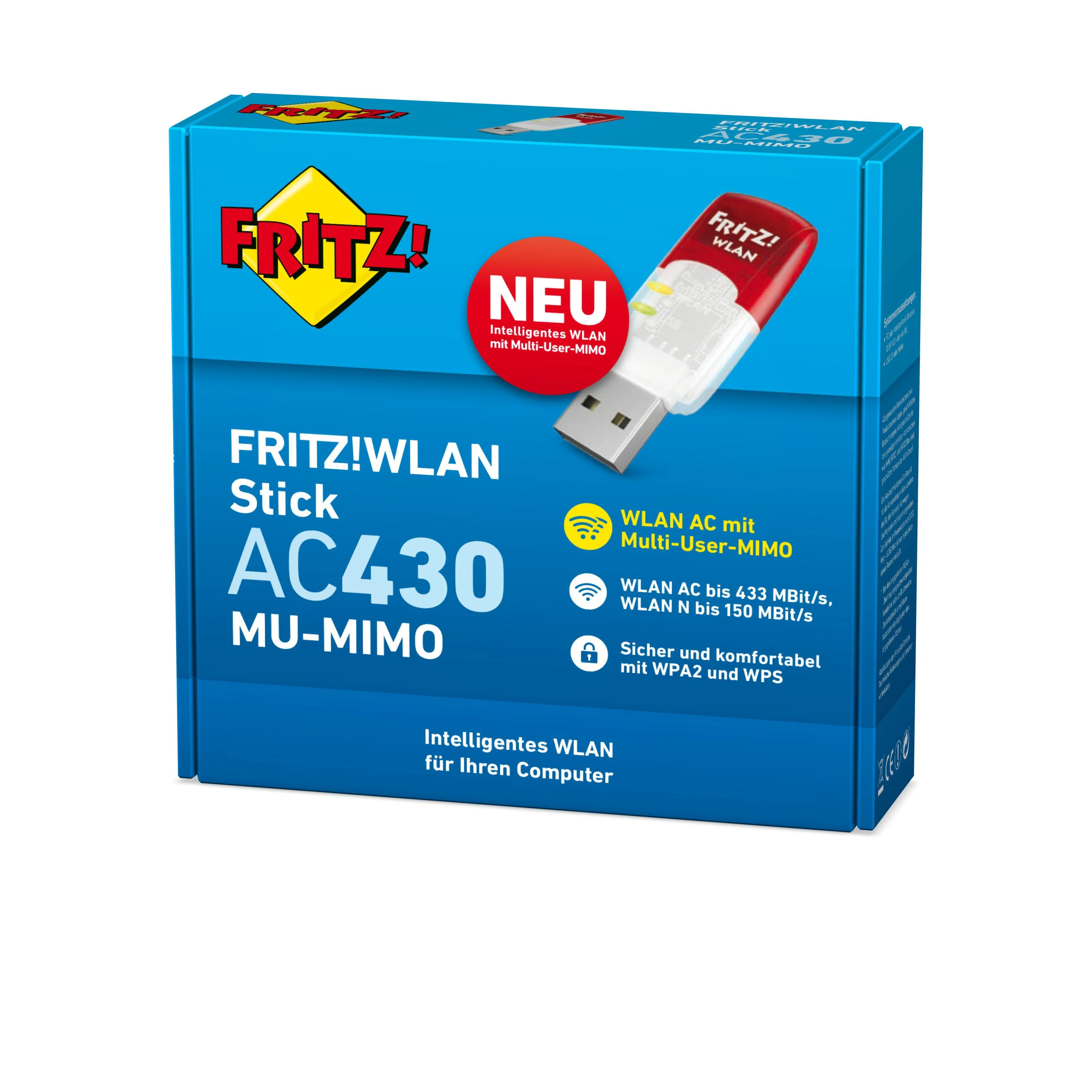 AVM FRITZ!WLAN Stick AC 430 MU-MIMO 433 Mbit/ai