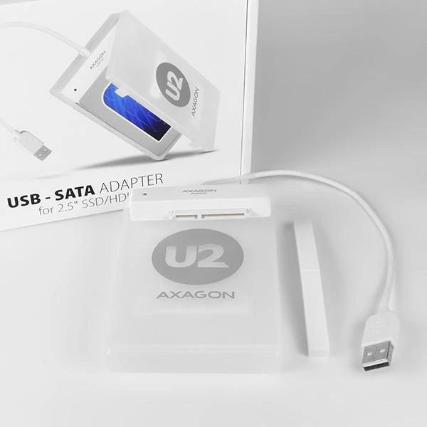 AXAGON ADSA-1S USB2.0 - SATA HDD išorinis adapteris su 2,5 colio korpusu