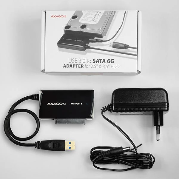 AXAGON ADSA-FP3 USB3.0 – SATA 6G HDD FASTPort3 adapteris, įsk. AC