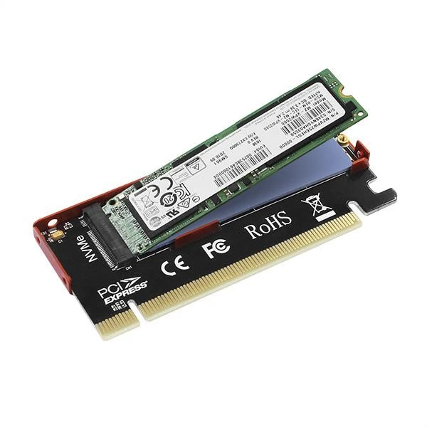 AXAGON PCEM2-S PCI-E 3.0 16x - M.2 SSD NVMe, iki 80mm SSD, žemo profilio, aušintuvas