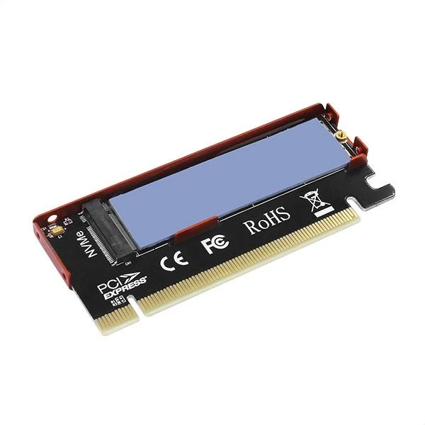 AXAGON PCEM2-S PCI-E 3.0 16x - M.2 SSD NVMe, iki 80mm SSD, žemo profilio, aušintuvas