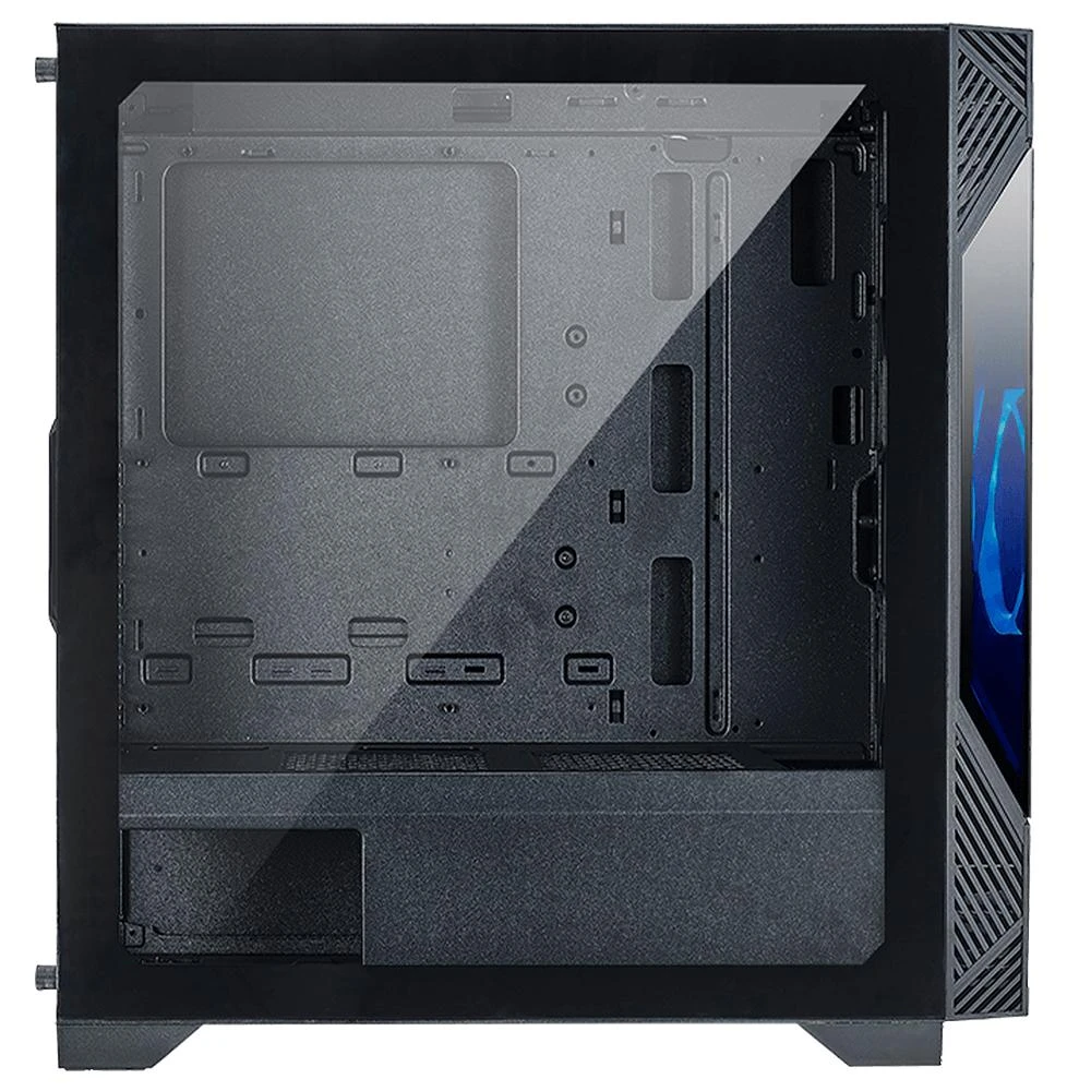 Žaidimų kompiuterio korpusas AZZA Eclipse 440, su 1xARGB Fan, side window made of tempered glass, Without PSU (bottom), CSAZ-440