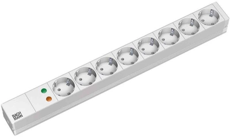 Bachmann BAC Triton RAB-PD-X08-A1 viršįtampių ribotuvas Juoda 8 AC išvestis(ys / čių) 230 V 2 m