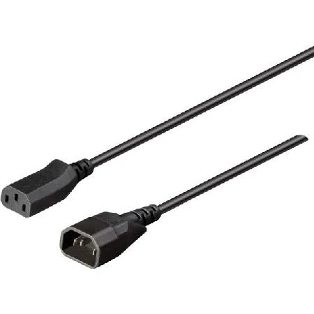 Bachmann šalto prietaiso prailginimas C14/C13, 1 m, juodas