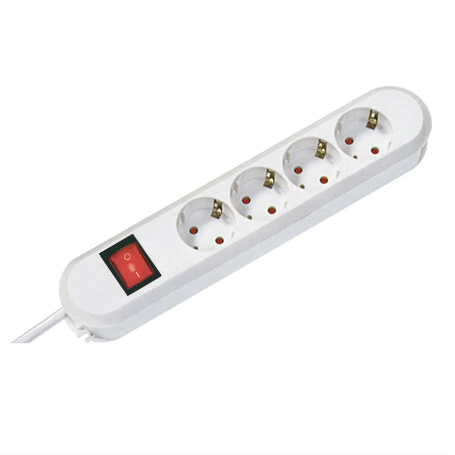 Bachmann lizdų juosta SMART 4 krypčių, balta 1,5 m, su jungikliu