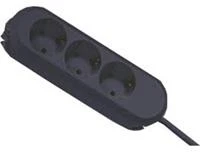 Bachmann lizdų juosta SMART 3 krypčių, juoda 5,0 m, be jungiklio