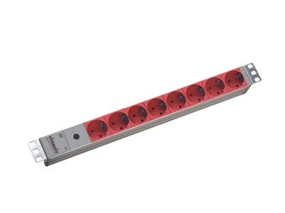 MicroConnect MCT Bachmann – Regleta de 8 tomas, 48,3 cm elektros tinklo ilgintuvas 2 m 8 AC išvestis(ys / čių) Vidaus