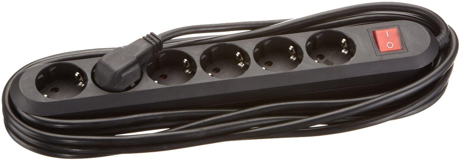 Bachmann lizdų juosta SMART 6 krypčių, juoda 5,0 m, su jungikliu