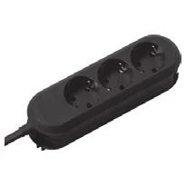 Bachmann lizdų juosta SMART 3 krypčių, juoda 1,5 m, be jungiklio