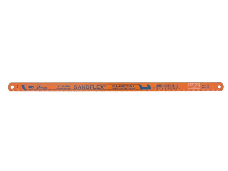 Rankinio pjūklo geležtės metalui Bahco Sandflex® 18/24/32TPI 300mm 3 vnt. (pakuotė)